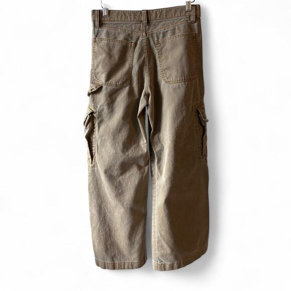 Y2K GAP Baggy Cargo Pants 0P Khaki Utility Streetwear Low Rise sz. XS - Picture 4 of 6